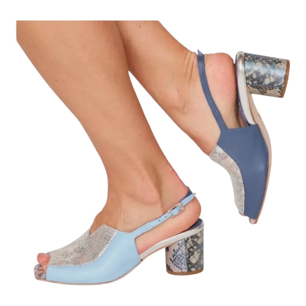 Altura Siete‎ Iris Slingback Heels Handmade in Mexio US sz 8
